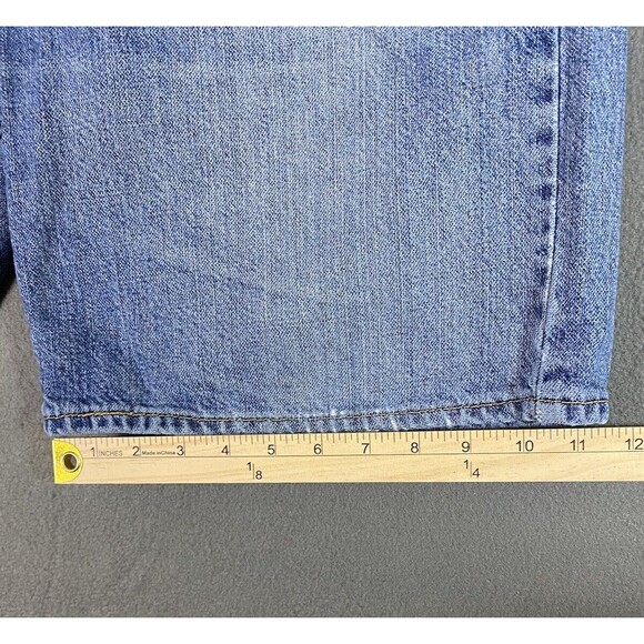 Levi 550 Jean Shorts Mens 34x9 Blue Relaxed Straight  Denim Jorts Tag 36 * - Picture 8 of 14